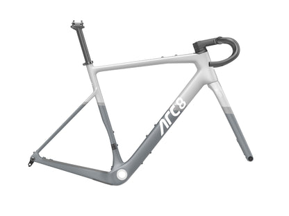 ARC8 Eero Matt Light Grey / Matt Dark Grey. Frameset complete with Seatpost, Stem & Handlebars