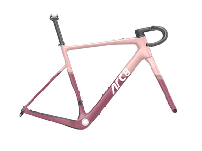 ARC8 Eero Gravel Frameset | Light Pink / Dark Pink