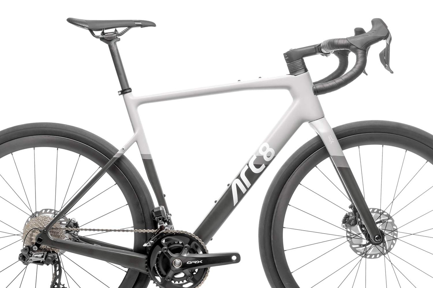 ARC8 Eero Gravel Bike | GRX 1 x 12 | Light Grey / Dark Grey