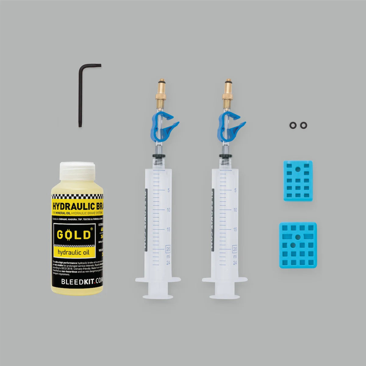 BLEEDKIT | FORMULA Cura Brake Bleed Kit | PREMIUM GOLD Flat Bar