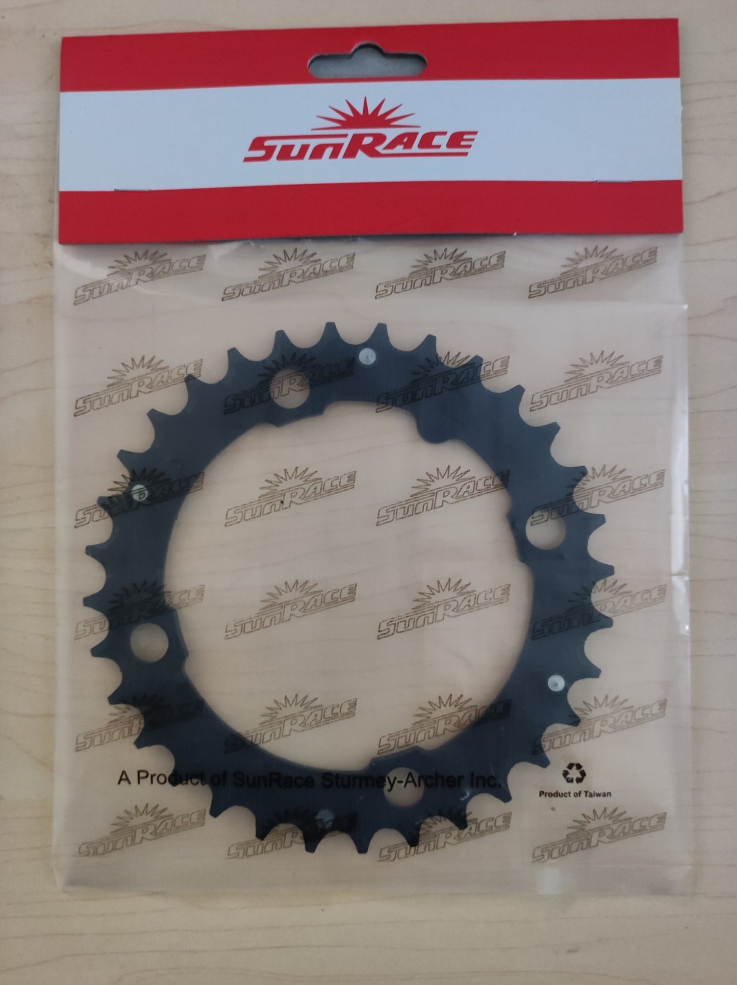 CHAIN RING 32T x 104 BCD for 8/9 Speed, CNC, Alloy, BLACK