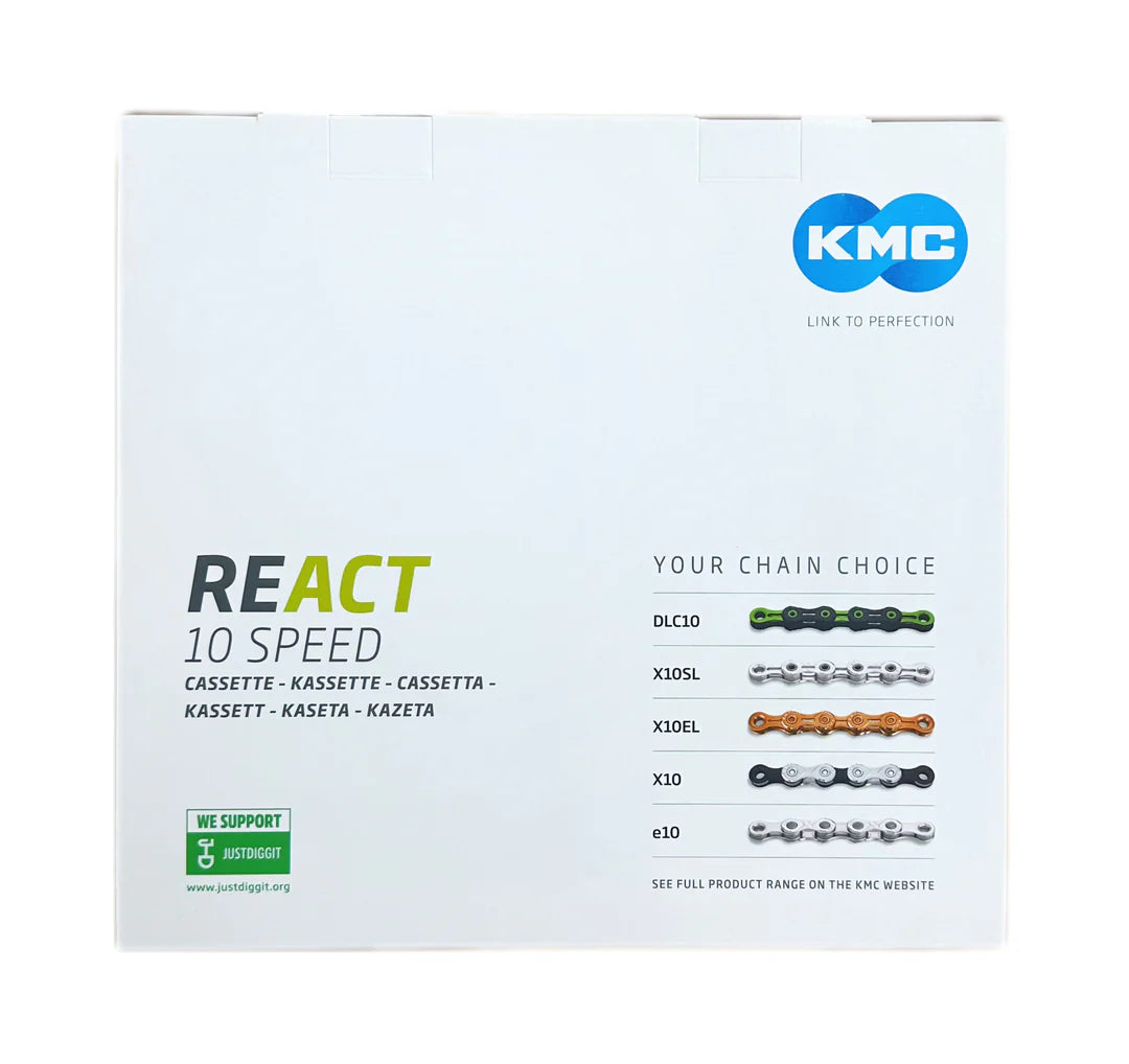 KMC REACT 10SpeedCassettefront