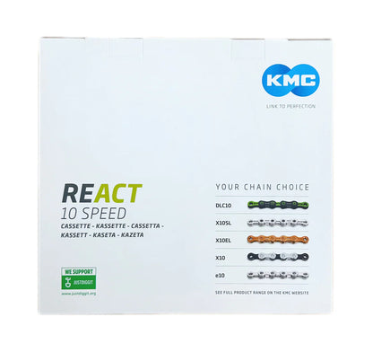 KMC REACT 10SpeedCassettefront