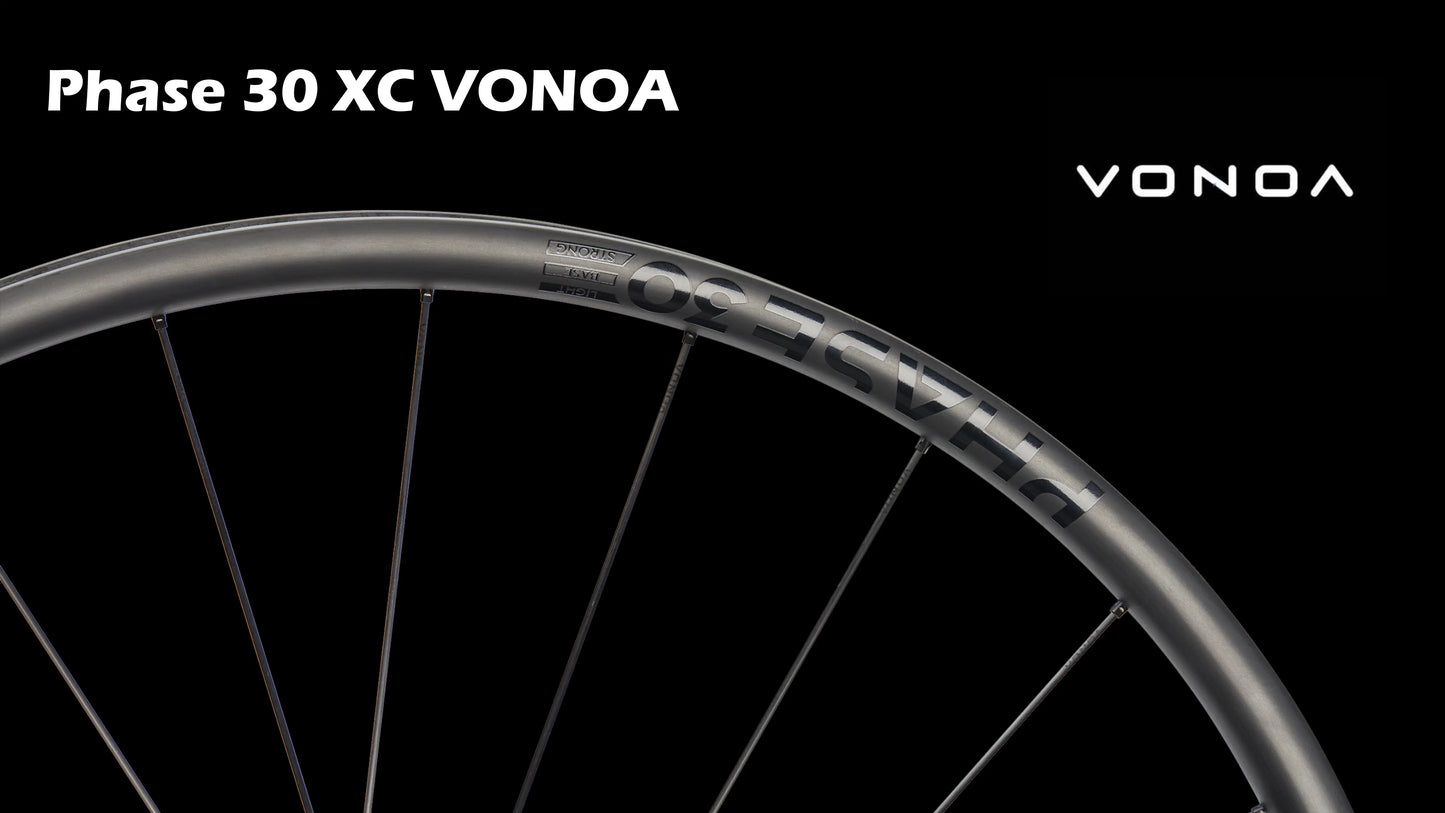 NEWMEN - PHASE 30 XC VONOA 29" Carbon Wheel | Rear | 6 Bolt | Boost