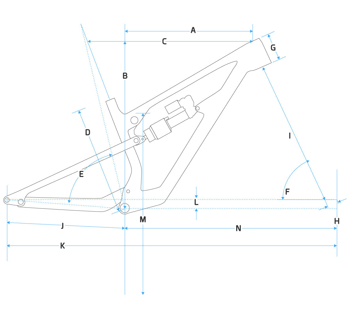 ARC8 Extra ST Frameset -135mm